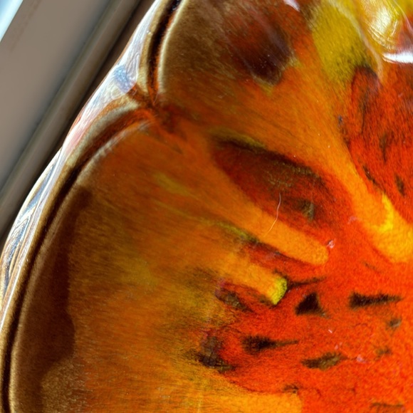 Vintage California original 326 Lava drip Mid century chip dip set one piece - Picture 7 of 7